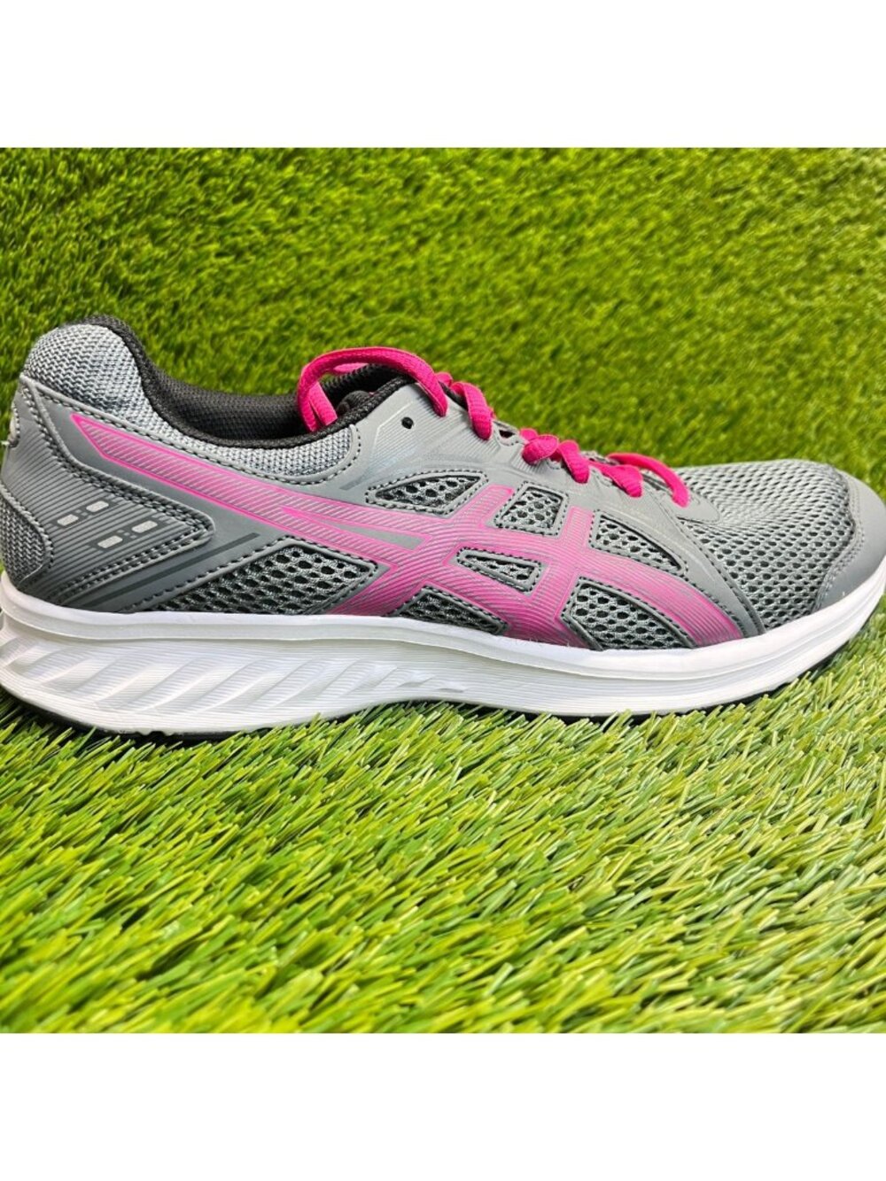 Asics Jolt 2 Womens Size‎ 11 Gray Pink Athletic Running Walking Shoes Sneakers